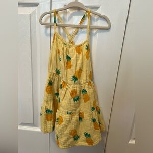 Cat & Jack Yellow Girl’s Dress with Pineapple Design Size:2T